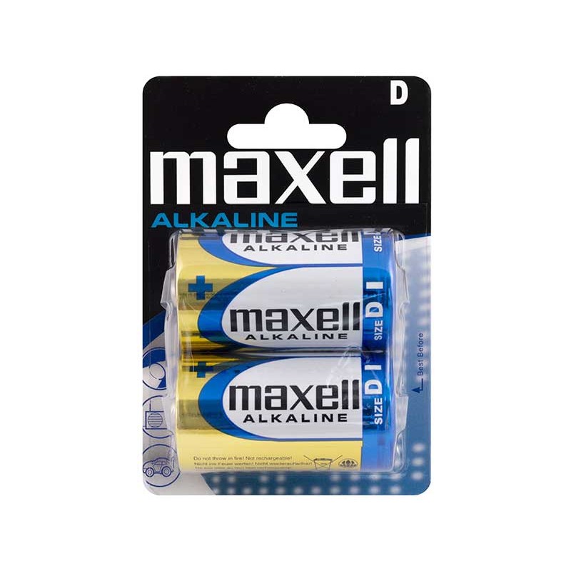 Set 2 baterii R20 alcaline Maxell engross