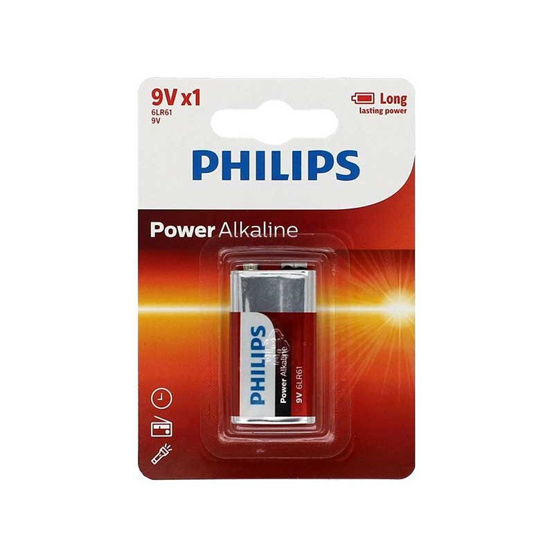Baterie 9V Philips Alkaline Power engross