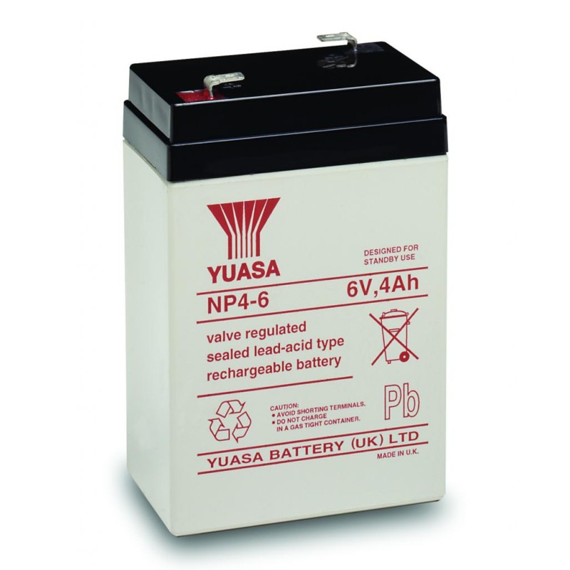 Acumulator plumb-acid 6V 4A Yuasa engross