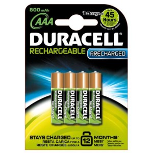 Set 4 acumulatori 900ma Duracell Stay Charged R3 engross