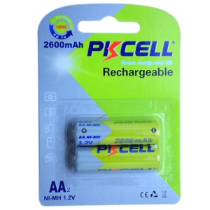 Set 2 acumulatori 2600ma PKCELL R6 engross