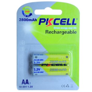 Set 2 acumulatori 2800ma PKCELL R6 engross