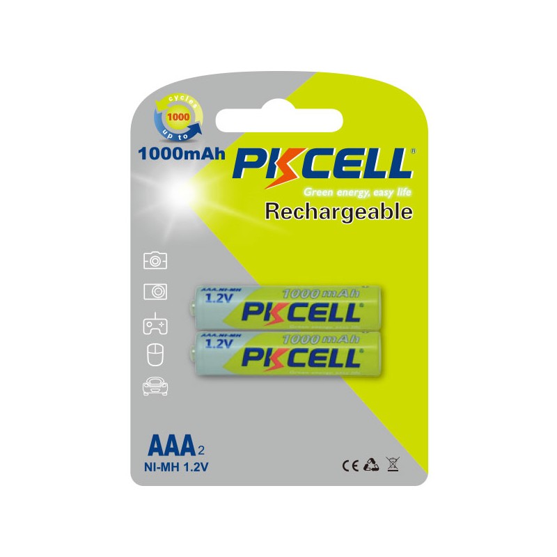 Set 2 acumulatori 1000ma PKCELL R3 engross