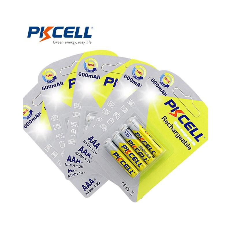 Set 4 acumulatori 600ma PKCELL R3 engross