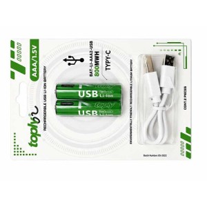 Set 2 acumulatori+cablu incarcare 1.5V R3 engross
