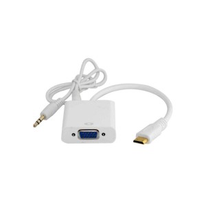 Cablu convertor mini HDMI+audio la VGA+audio engross
