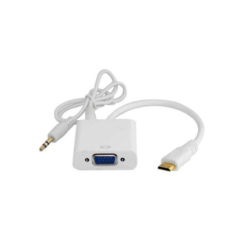 Cablu convertor mini HDMI+audio la VGA+audio engross