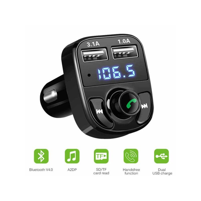 Modulator FM X8 cu BT+2USB engross