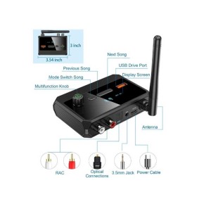 Adaptor bluetooth 5.3 cu display si USB engross