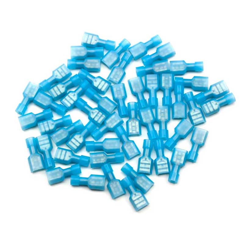 Papuci izolati mama blue 6,3x0,8mm set 100buc engross