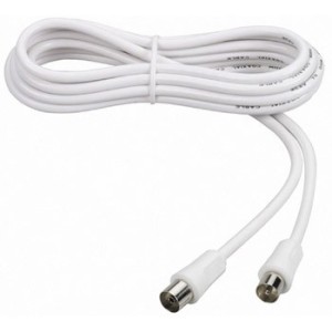 Cablu RF 1,8m alb engross