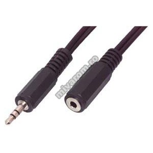 Cablu jack 3,5mm la jack 3,5mm mama 5m engross