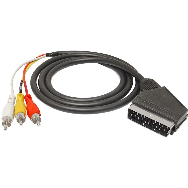Cablu scart la 3RCA 1,5m engross