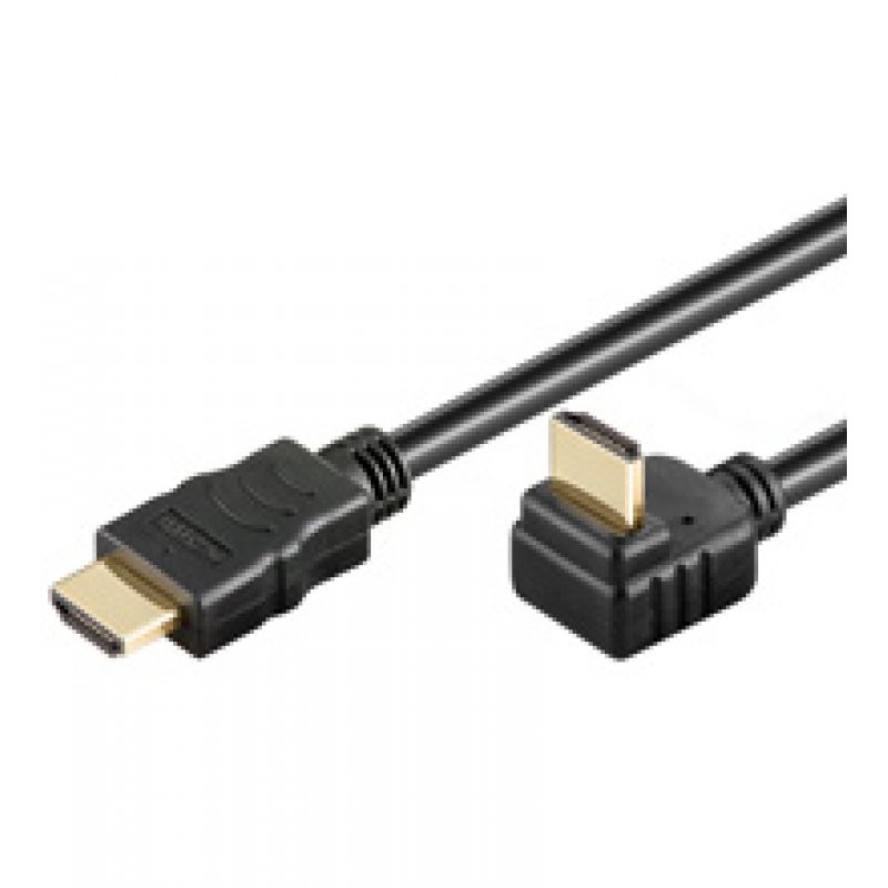 Cablu HDMI 19p - 19p 1,5m gold 90 grade engross