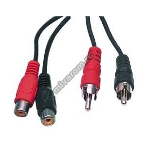 Cablu 2RCA la 2RCA mama 10m engross