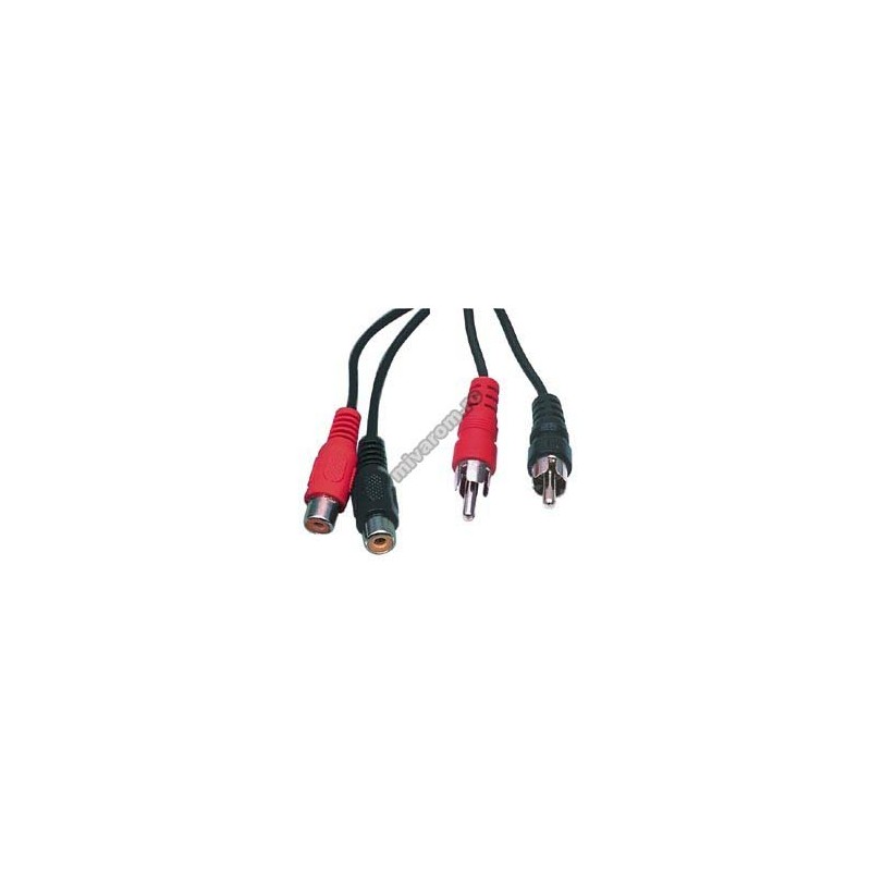 Cablu 2RCA la 2RCA mama 10m engross
