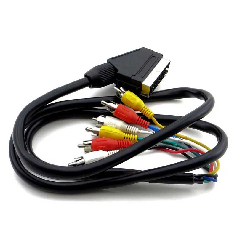 Cablu scart la 6RCA cu intrare 1.2 M engross