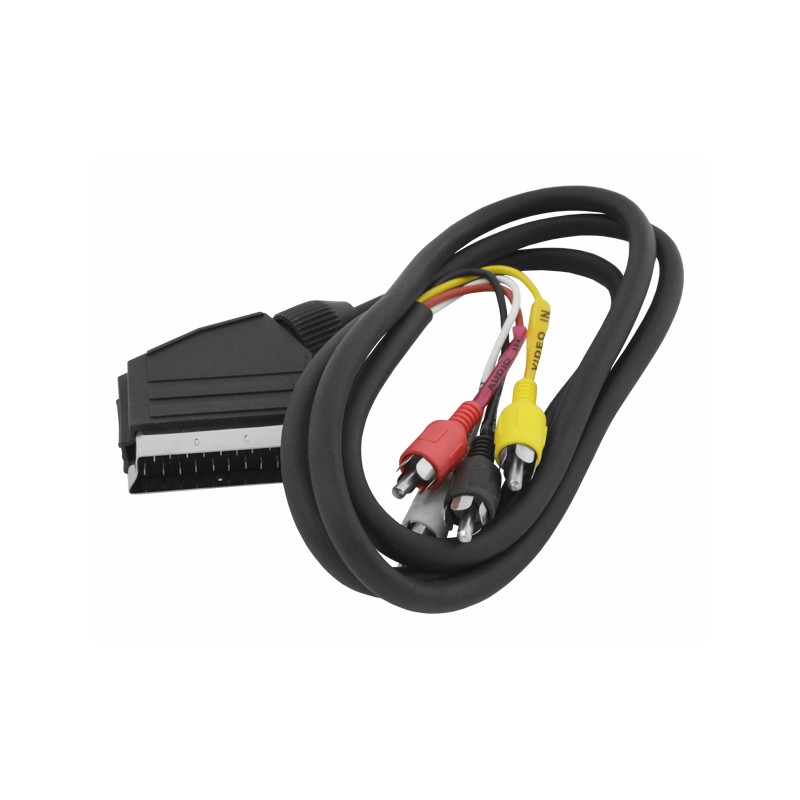 Cablu scart la 4 RCA 1,5m engross
