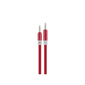 Cablu jack 3,5mm la jack 3,5mm silicon rosu engross