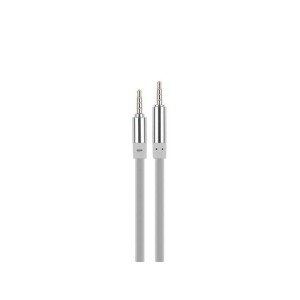 Cablu jack 3,5mm la jack 3,5mm silicon alb engross