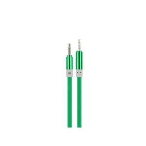 Cablu jack 3,5mm la jack 3,5mm silicon verde engross