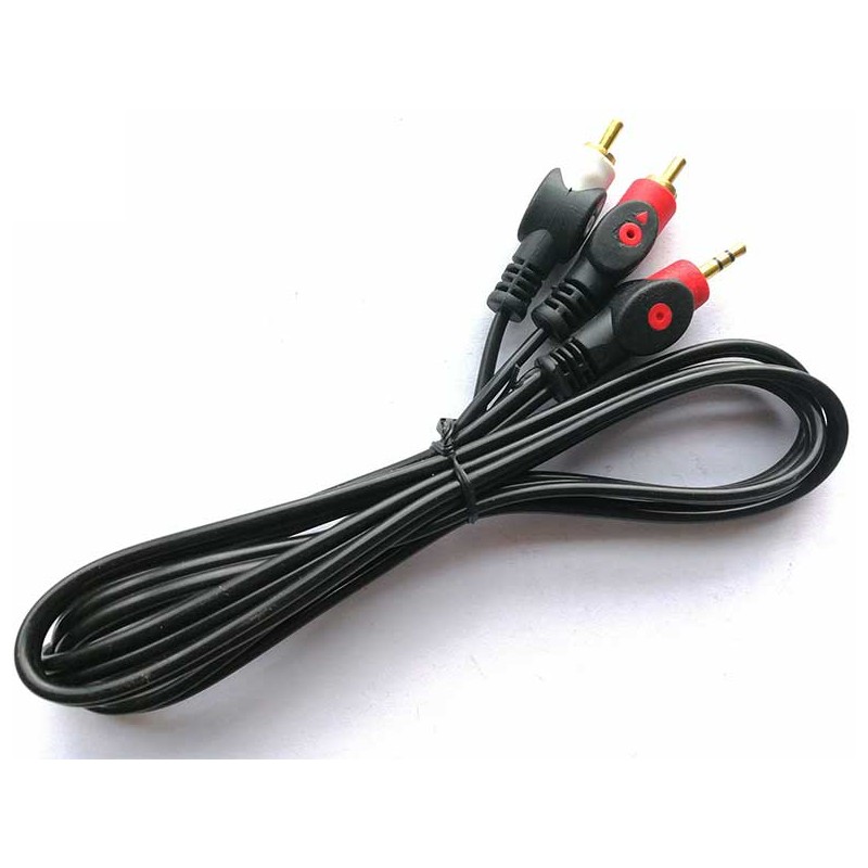 Cablu jack 3,5mm la 2RCA 1,5m rosu/alb engross