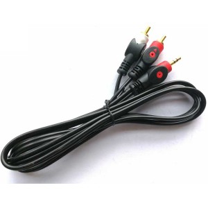 Cablu jack 3,5mm la 2RCA 5m rosu/alb engross