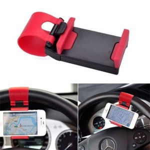 Suport telefon pentru volan rosu engross