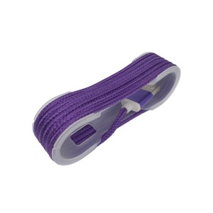 Cablu Iphone textil mov inchis engross