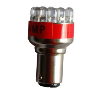 Bec auto 12V s25/1157-19led rosu engross