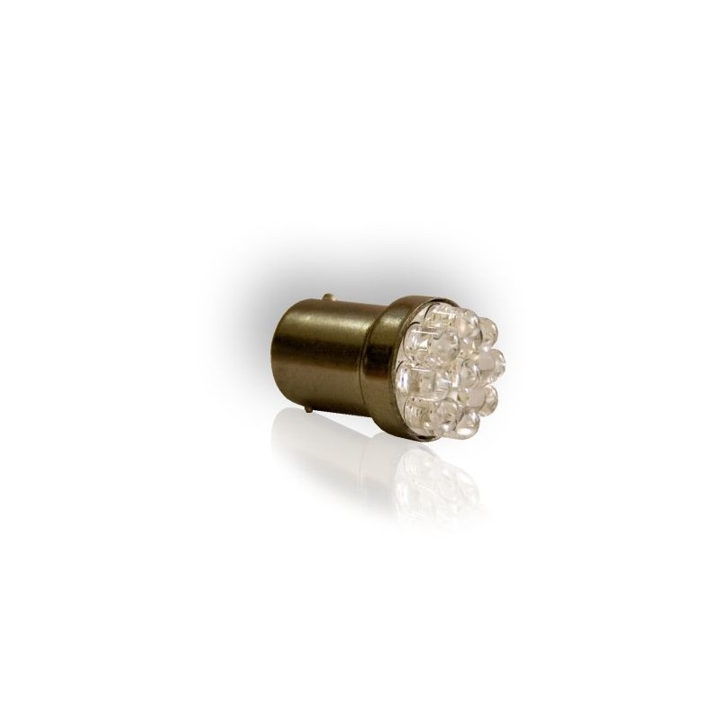 Bec auto 12V G18.5 9led alb engross