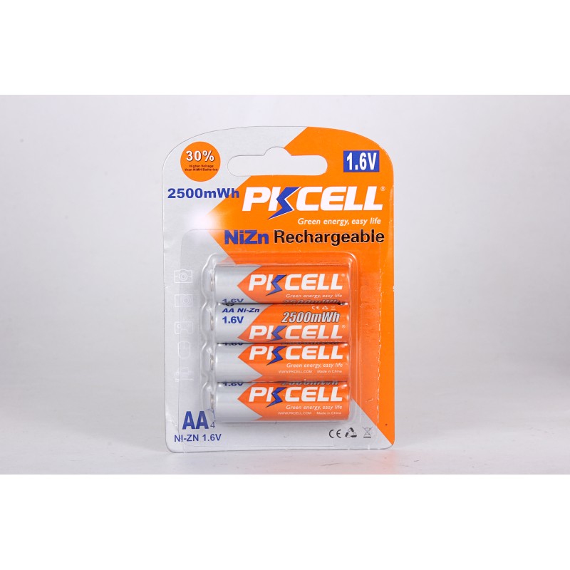 Set 4 acumulatori R6 NiZn 1.6V 2500ma PKCELL engross