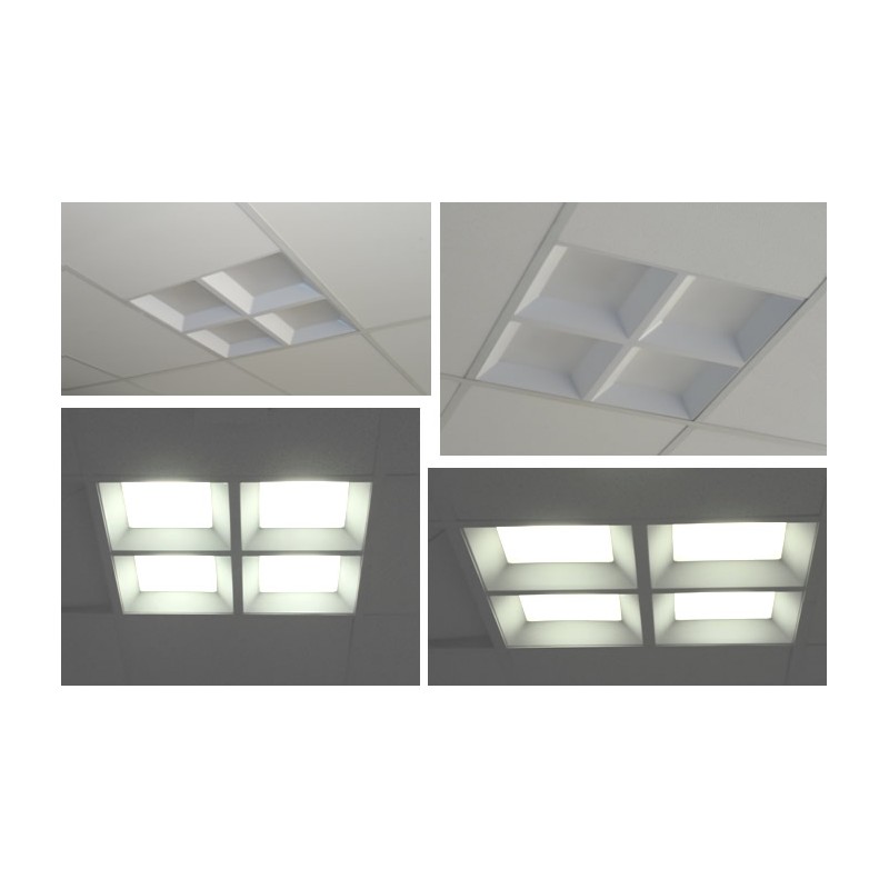 Corp iluminat 60x60cm leduri 28W engross