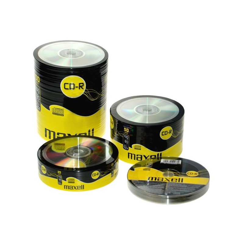 Set 25 CD-R Maxell 52x 700mb engross