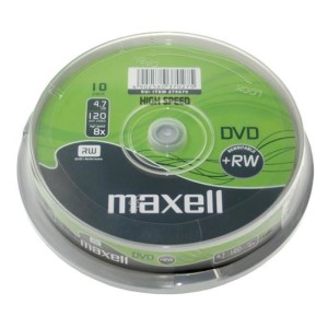 DVD+RW Maxell reinscriptibil 4.74GB, 16x, 10buc/set engross