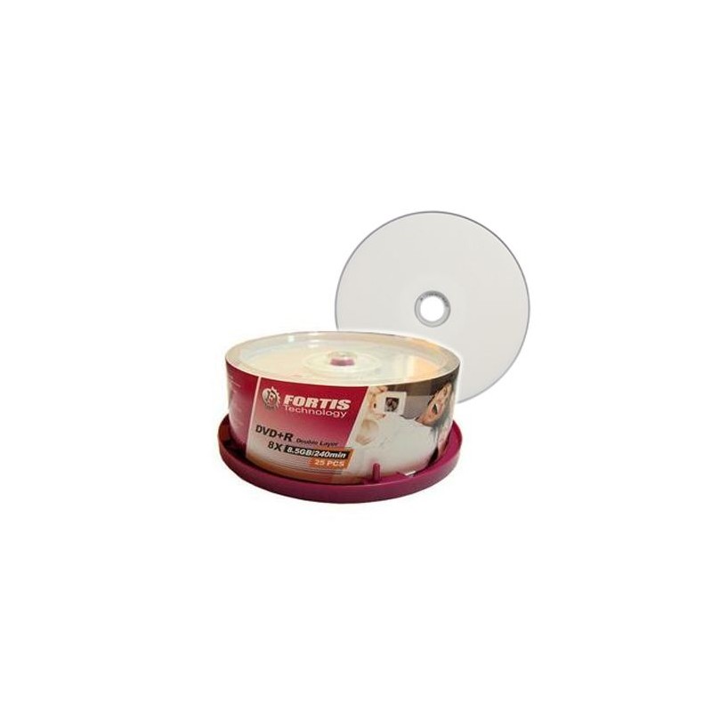 DVD+R DualLayer Fortis printabil 8x engross
