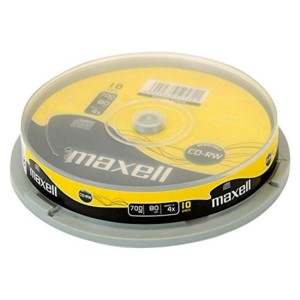 CD-RW Maxell reinscriptibil 700mb, 4x, 10buc/set engross