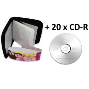Set 20 CD-R + borseta engross