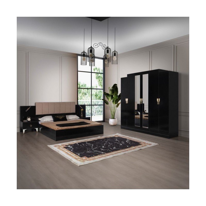 Dormitor Cod 300 Negru Fara Comoda