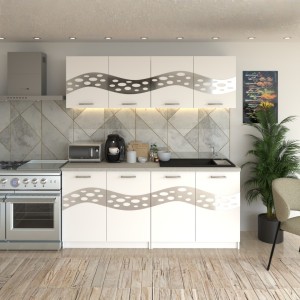 Bucatarie Melissa Alb  ( Silver )